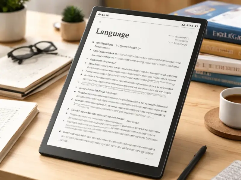 E-reader cu ecran mare pentru documente